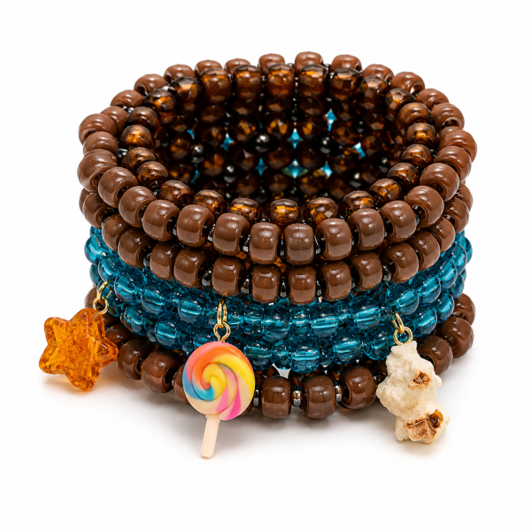 Shaggy Duck Large 3D Cuff Kandi Bracelet