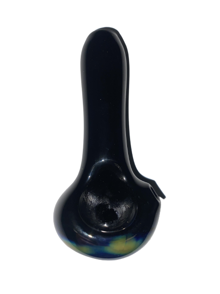 Black/Chrome Skull Pipe