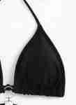 Ring Linked Halter Triangle Bikini Top
