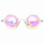 GloFX Clear Kaleidoscope Glasses- Rainbow