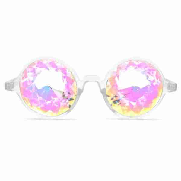 GloFX Clear Kaleidoscope Glasses- Rainbow