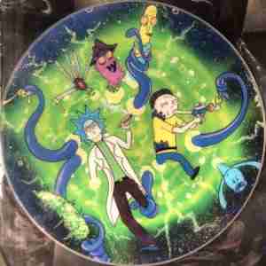 Roilty Extracts Rick & Morty Dab Mat Oil Slick