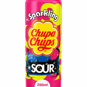 Chupa Chups Sparkling Sour Strawberry 250ml