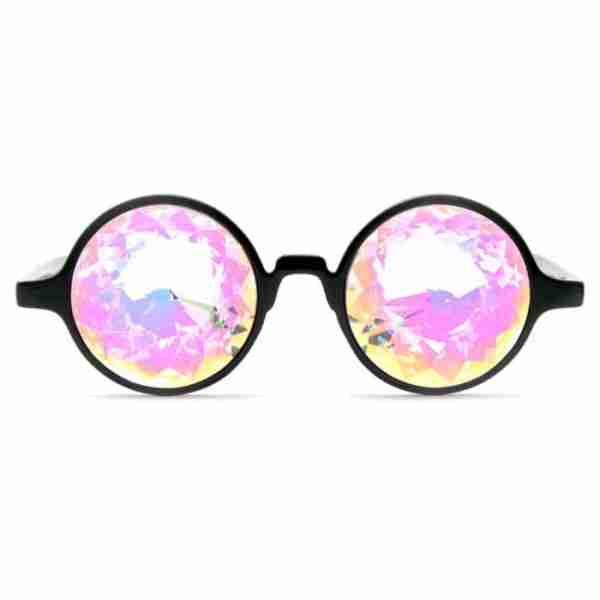 GloFX Black Kaleidoscope Glasses – Rainbow