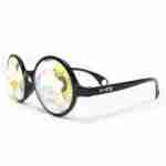 GloFX Black Kaleidoscope Glasses- Rainbow Wormhole