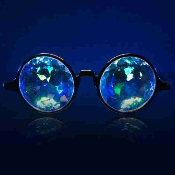 GloFX Black Kaleidoscope Glasses – Rainbow