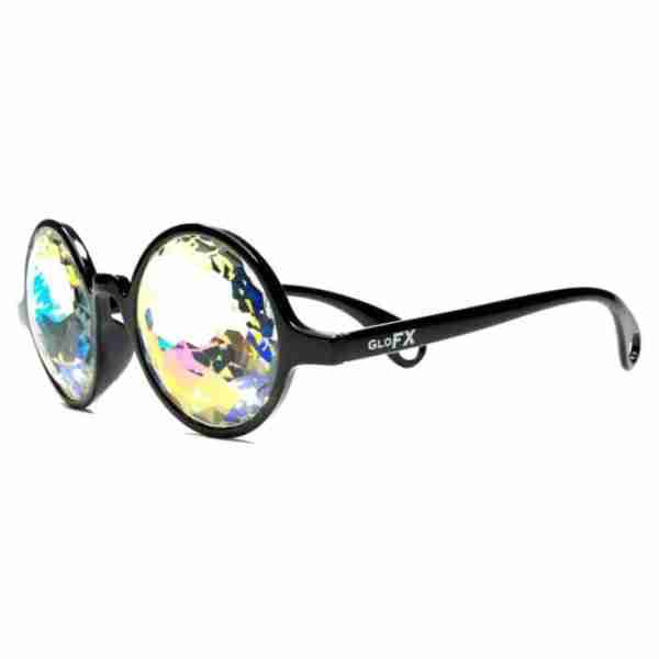 GloFX Black Kaleidoscope Glasses – Rainbow