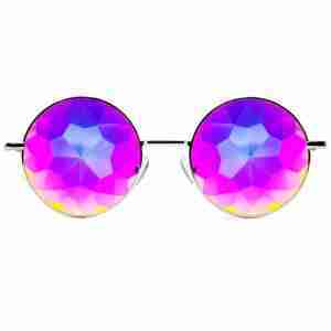 GloFX Imagine Kaleidoscope Glasses β Silver