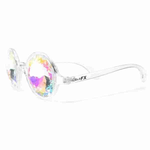 GloFX Clear Kaleidoscope Glasses- Rainbow