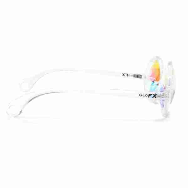 GloFX Clear Kaleidoscope Glasses- Rainbow