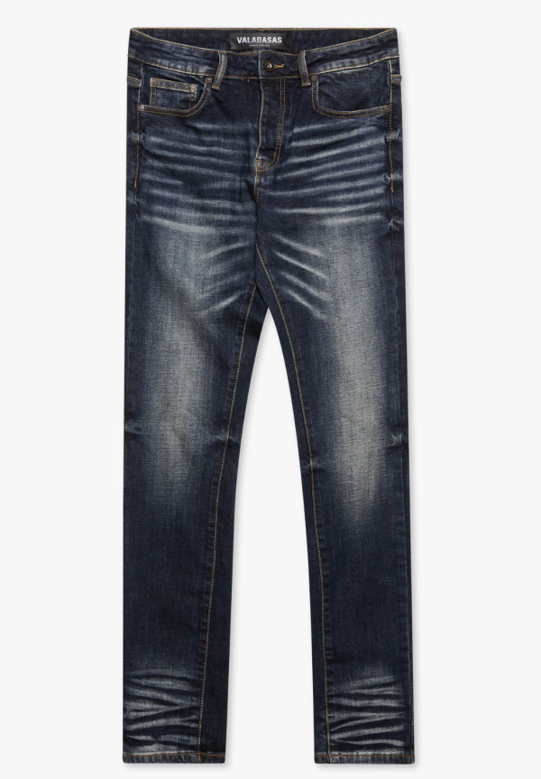 Mr 2.0 Men's Blue Stacked Skinny Jeans
