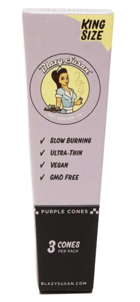 Blazy Susan Purple Pre Rolled Cone