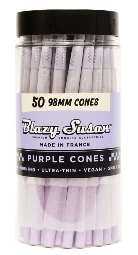 Blazy Susan Purple Pre Rolled Cone