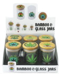 Glass Stash Jar with Bamboo Lid