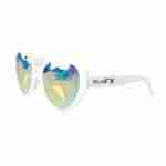 GloFX Heart Shaped Kaleidoscope Glasses – White