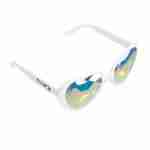 GloFX Heart Shaped Kaleidoscope Glasses – White