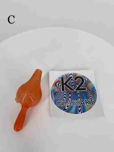 K2 Glass Bubble Cap - Solid Color
