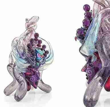 LaceFace Glass Indigo Eyes Glass Rig