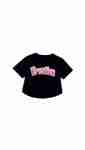 Frostiez Black Crop Top
