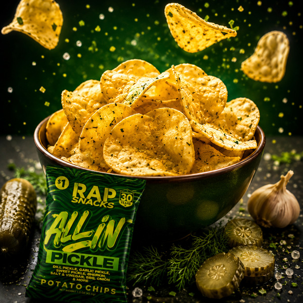 Rap Snacks All In Pickle Potato Chips 1.5oz