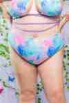 UV-Reactive Tie-Dye High-Waist Bottoms – Pastel