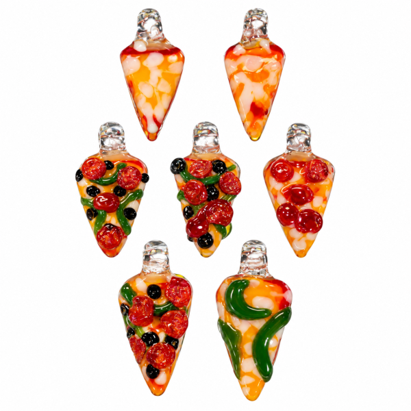 904 Pizza Boy Glass Pizza Pendants