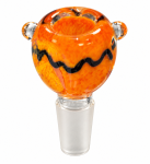 Standard Color Swirl Glass Flower Bowl