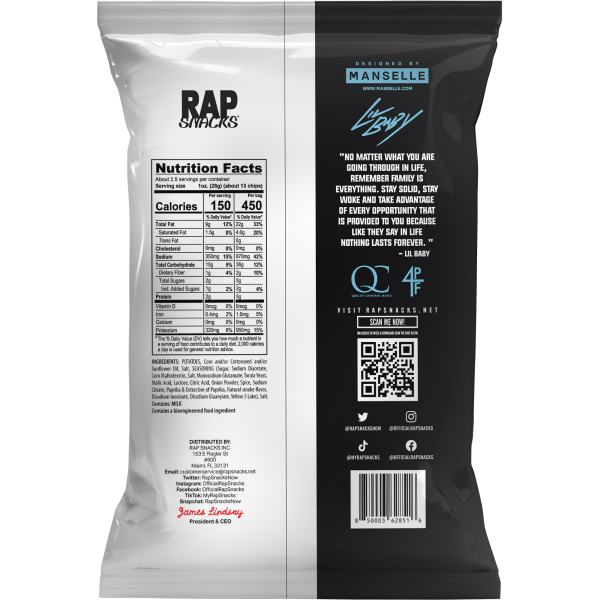 Rap Snacks Lil Baby All In Potato Chips (2.5oz)