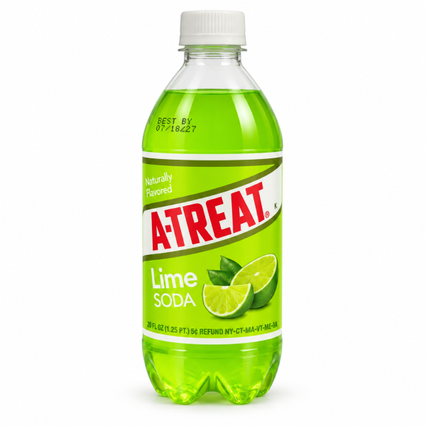A-Treat Lime Soda - 20 Oz
