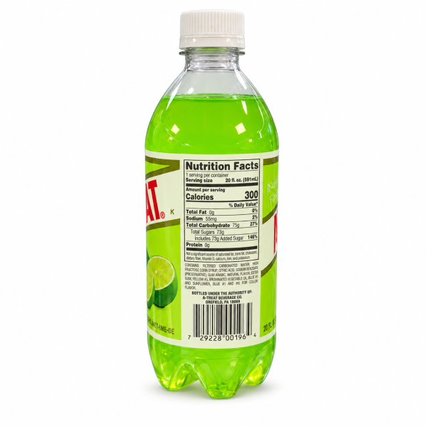 A-Treat Lime Soda - 20 Oz