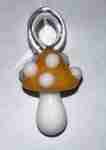 Kyle White Glass Mushroom Pendant