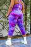 Rolita Couture Purple Tie-Dye Low-Rise Joggers