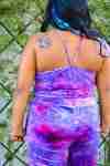 Rolita Couture Purple Tie-Dye Low-Rise Joggers
