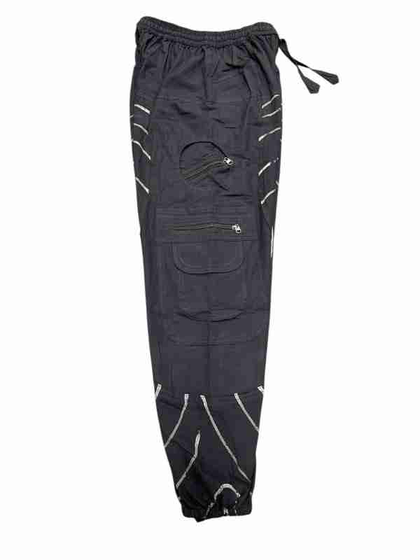Black & White Swirl Cotton Balloon Pants