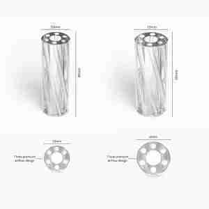 Roll Runner Vortex Glass Filter Tips