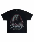 Savage Oversized Boxy Graphic T-Shirt – Black