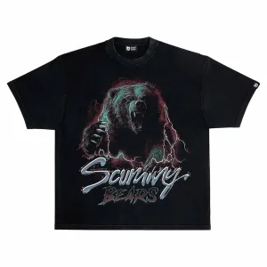 Savage Oversized Boxy Graphic T-Shirt – Black