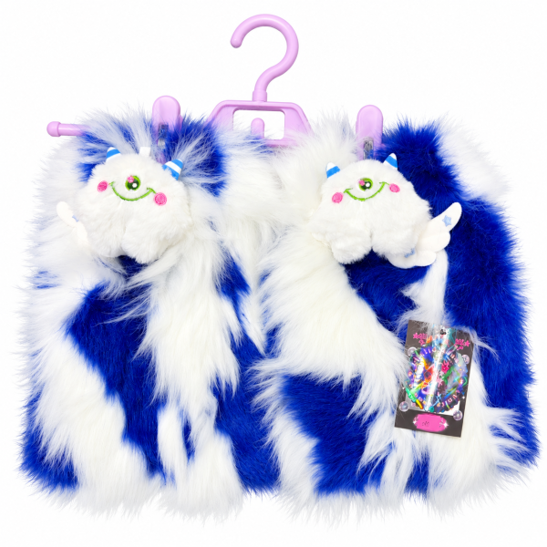 Liya Kitten Thick Striped Furry Leg Warmers