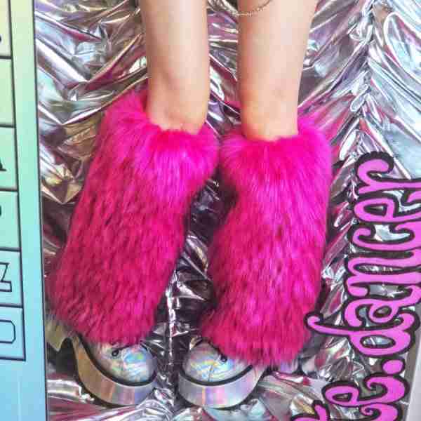 Liya Kitten Unique Fluffy Leg Warmers