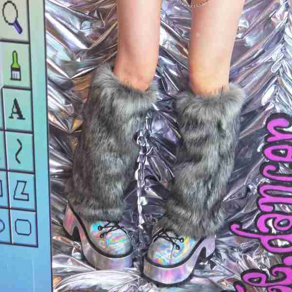 Liya Kitten Unique Fluffy Leg Warmers