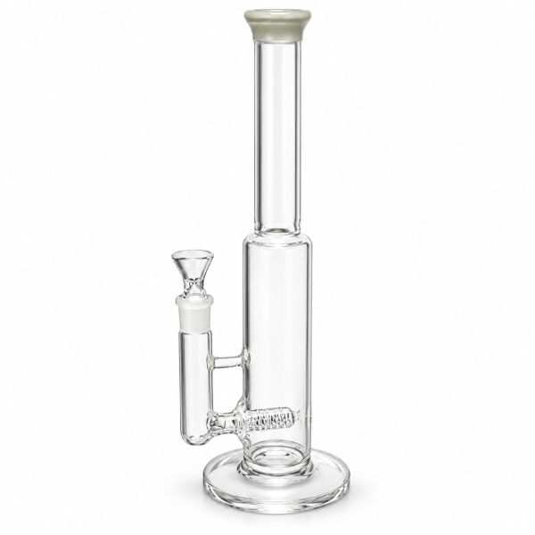 IV Glass Sassy Pink 15-Inch Straight Shooter Bong
