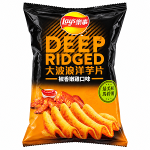 Lay's Deep Ridge Chili Chicken Potato Chips - 54g