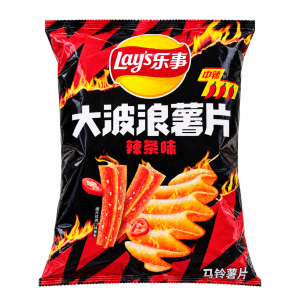Lay's Spicy Gluten Strips Potato Chips - 70g