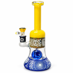 Lookah Glass 10-Inch Sketched Bell Bottom Bong