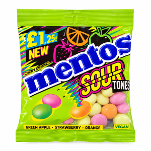 Mentos Sour Tones Chewy Dragees - 120g